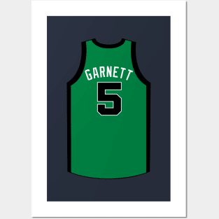 Kevin Garnett Boston Jersey Qiangy Posters and Art